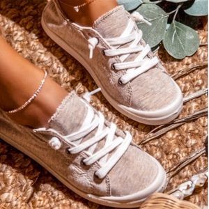 Oatmeal Comfort Insole Slip On Sneakers